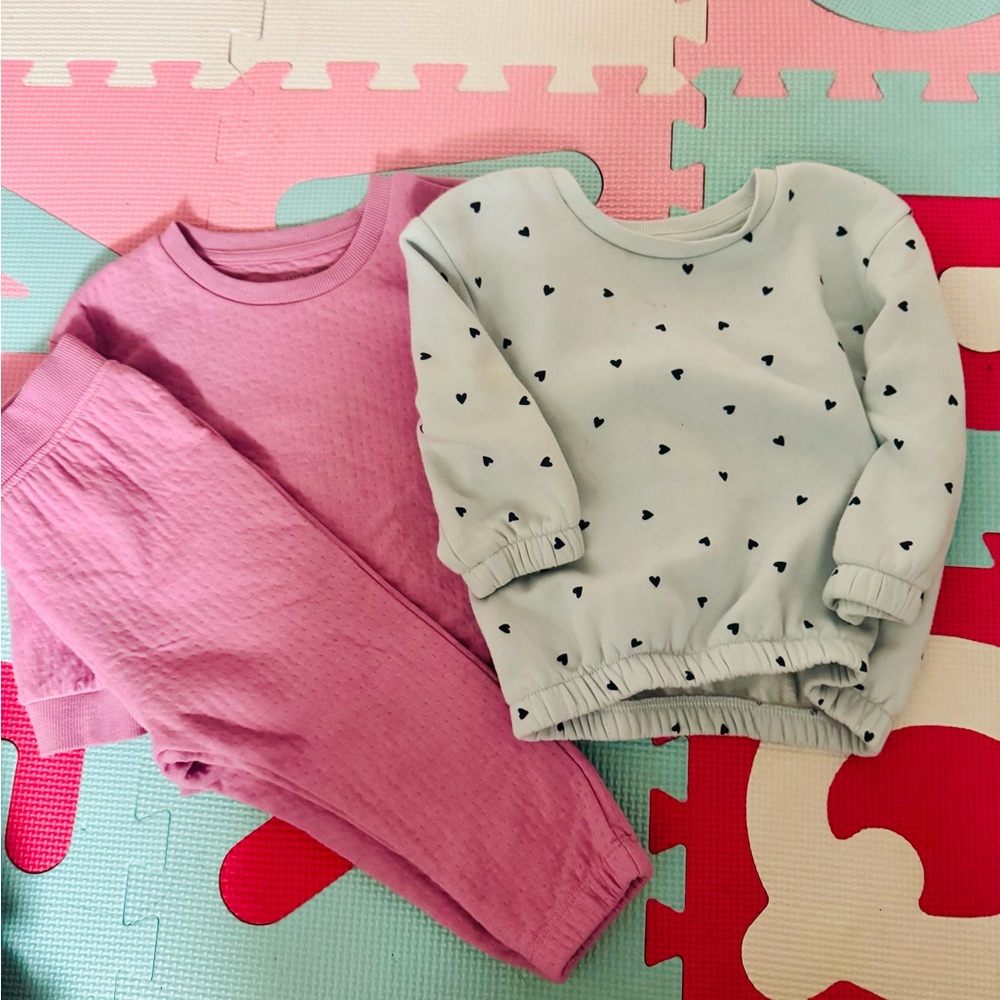 3 piece Primark Baby girl Sweat Set